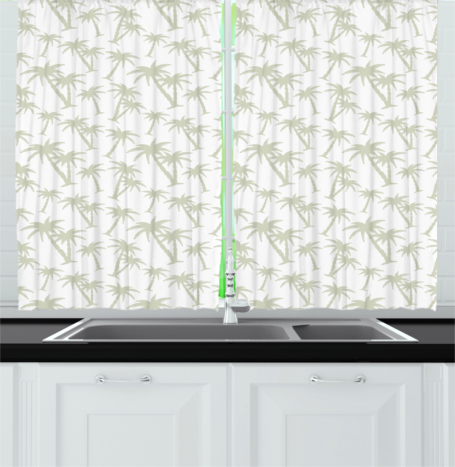 Colorful Pattern Kitchen Curtains 2 Panel Set Window ...