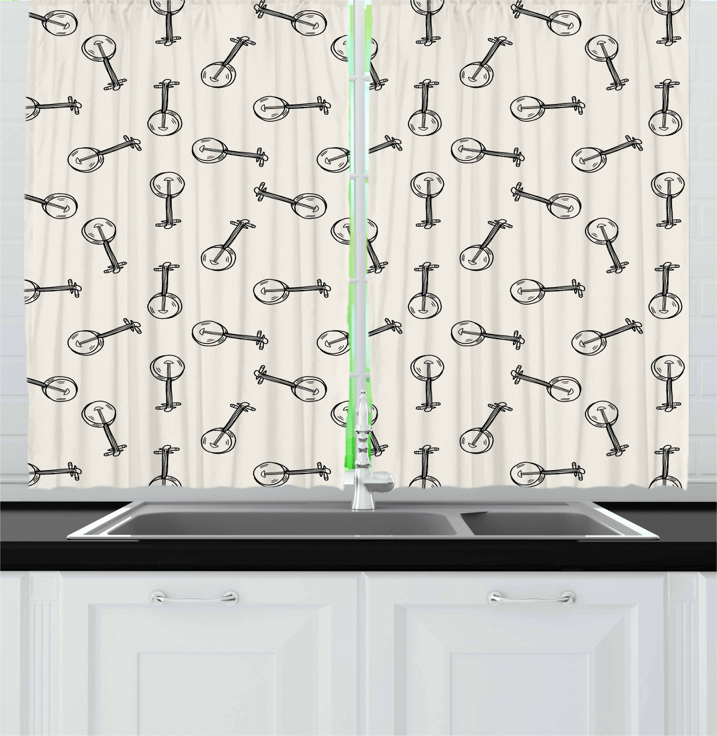 Curtains Blinds Primitive Country Kitchen Curtains 2 Panel Set