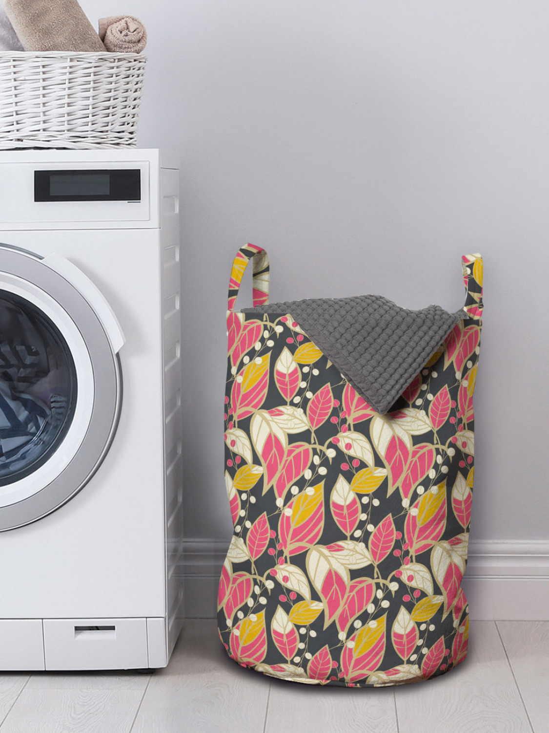 Ambesonne Vintage Laundry Bag Hamper Basket with Handles Laundromats eBay