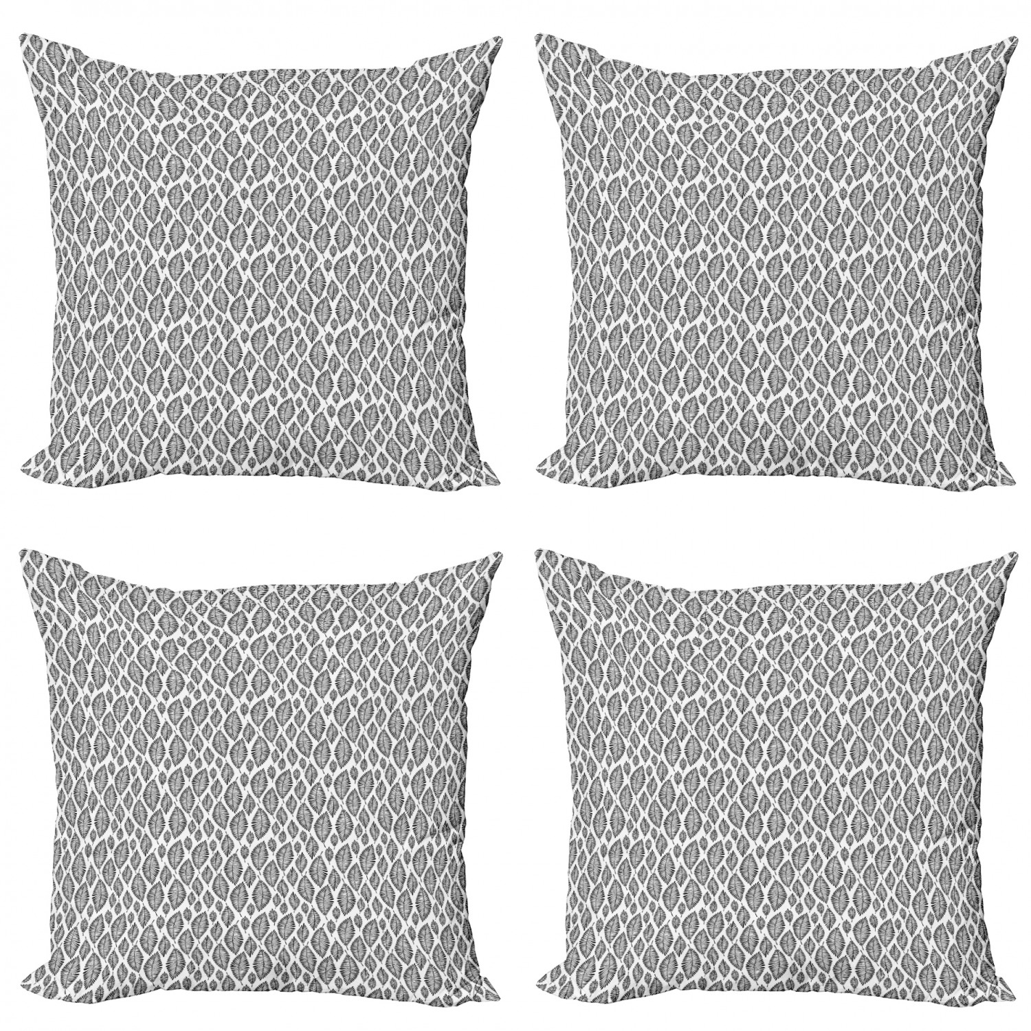 Ambesonne Botanical Blossom Cushion Cover Set of 4 for Couch and Bed in 4 Sizes - Picture 33 of 62