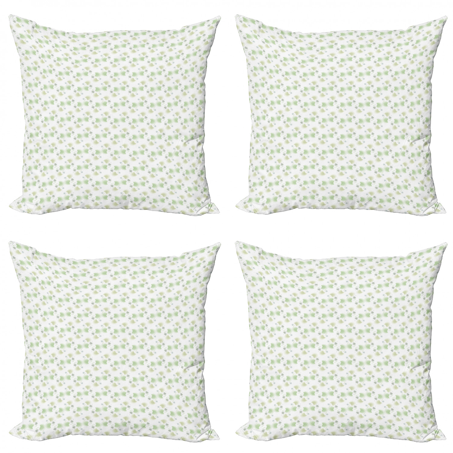Ambesonne Botanical Blossom Cushion Cover Set of 4 for Couch and Bed in 4 Sizes - Picture 40 of 62