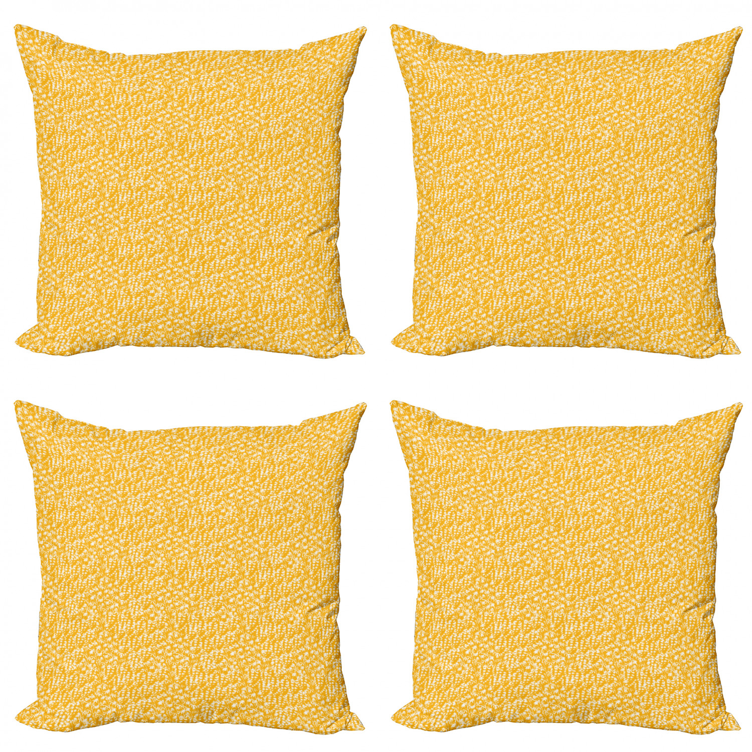 Ambesonne Botanical Blossom Cushion Cover Set of 4 for Couch and Bed in 4 Sizes - Picture 53 of 62