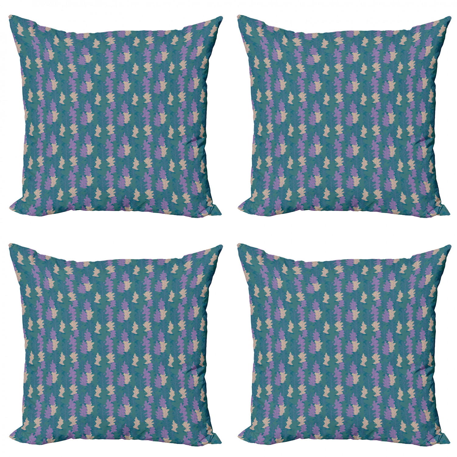 Ambesonne Botanical Blossom Cushion Cover Set of 4 for Couch and Bed in 4 Sizes - Picture 10 of 62