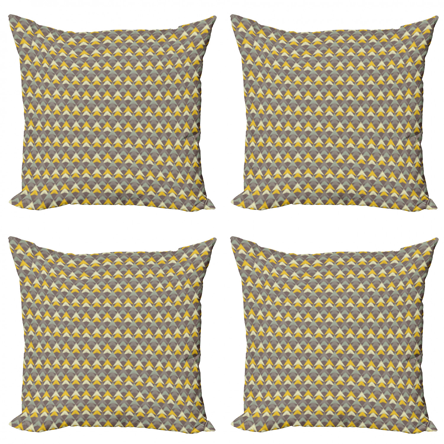 Ambesonne Art Abstract Cushion Cover Set of 4 for Couch and Bed in 4 Sizes