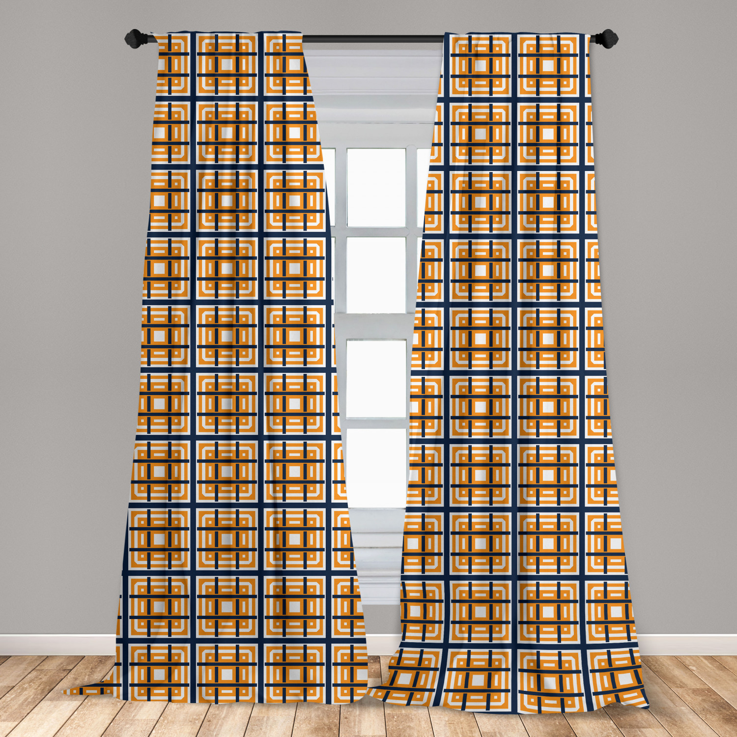 Art Abstract Microfiber Curtains 2 Panel Set Living Room Bedroom in 3 Sizes - Picture 57 of 112
