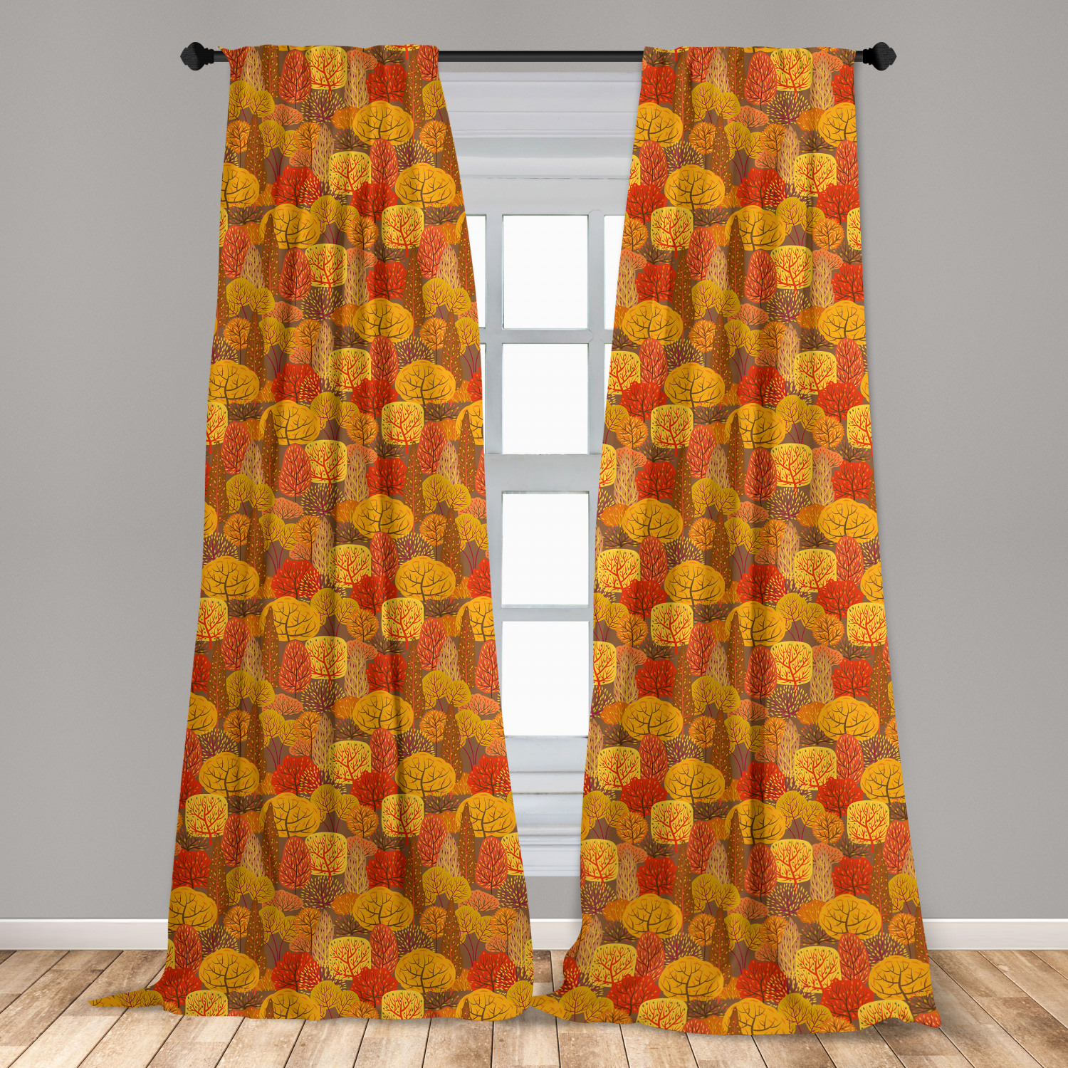 Capri Burnt Orange Fabric by the Metre by Fryetts – Curtains Made For Free