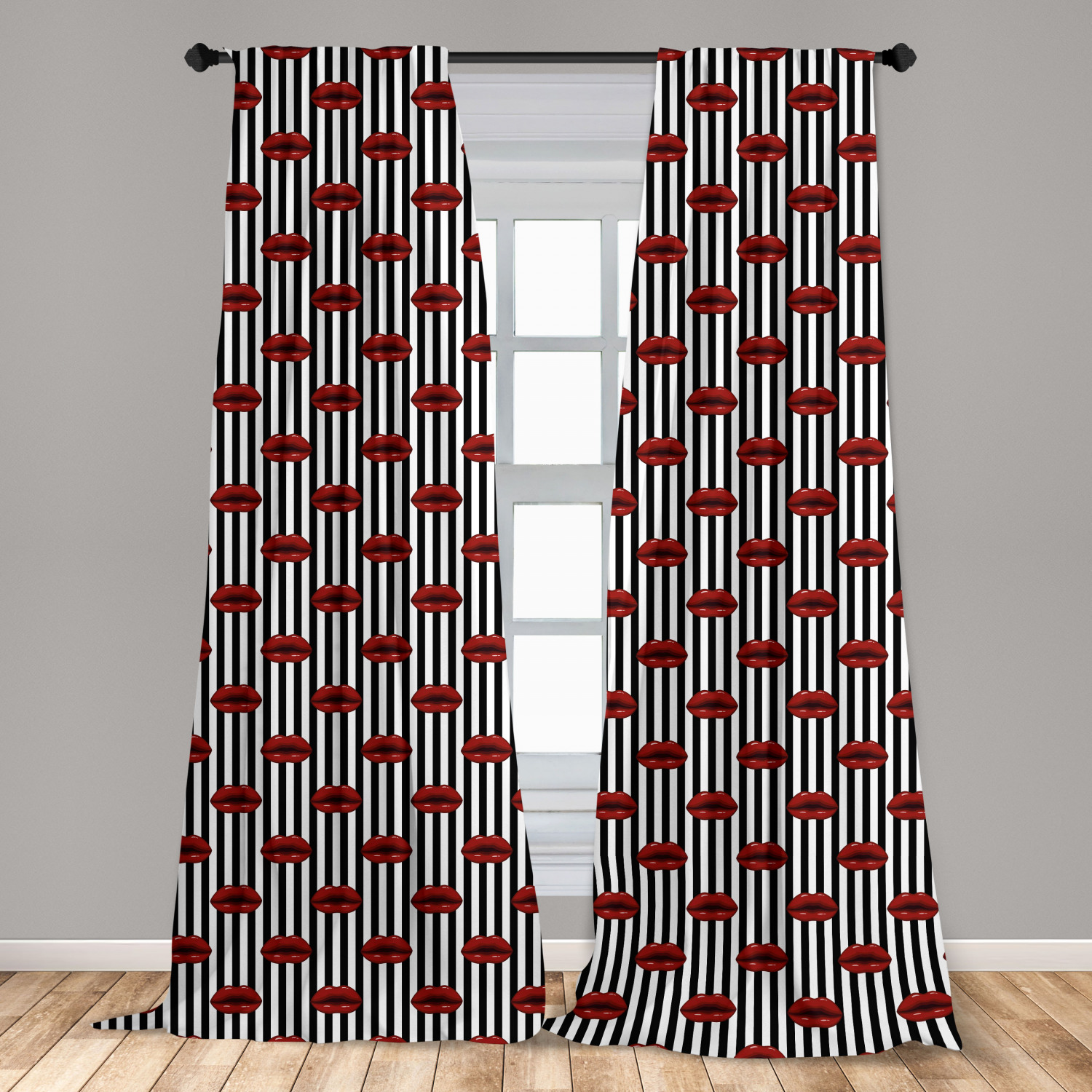 Art Abstract Microfiber Curtains 2 Panel Set Living Room Bedroom in 3 Sizes - Picture 95 of 112
