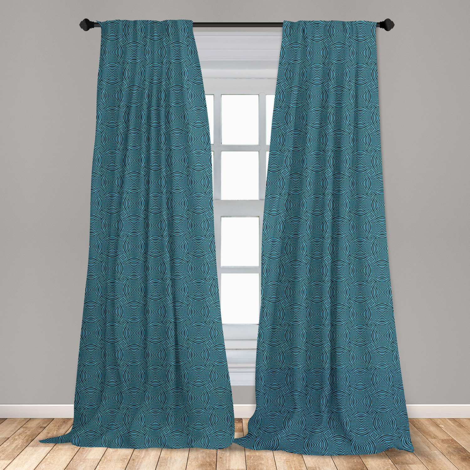 Art Abstract Microfiber Curtains 2 Panel Set Living Room Bedroom in 3 Sizes - Picture 13 of 112