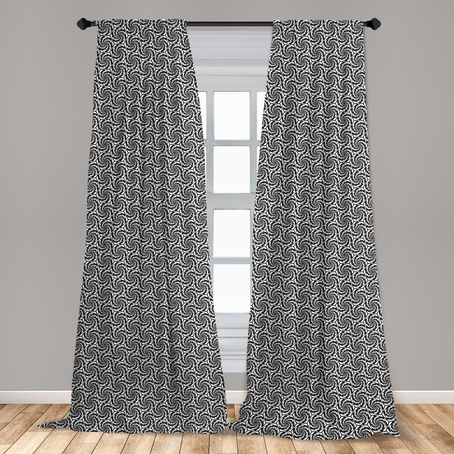 Art Abstract Microfiber Curtains 2 Panel Set Living Room Bedroom in 3 Sizes - Picture 67 of 112