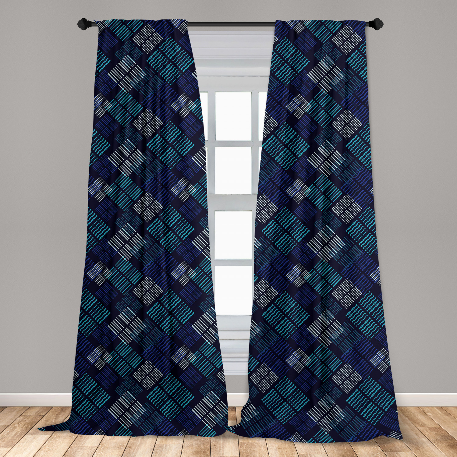 Art Abstract Microfiber Curtains 2 Panel Set Living Room Bedroom in 3 Sizes - Picture 53 of 112
