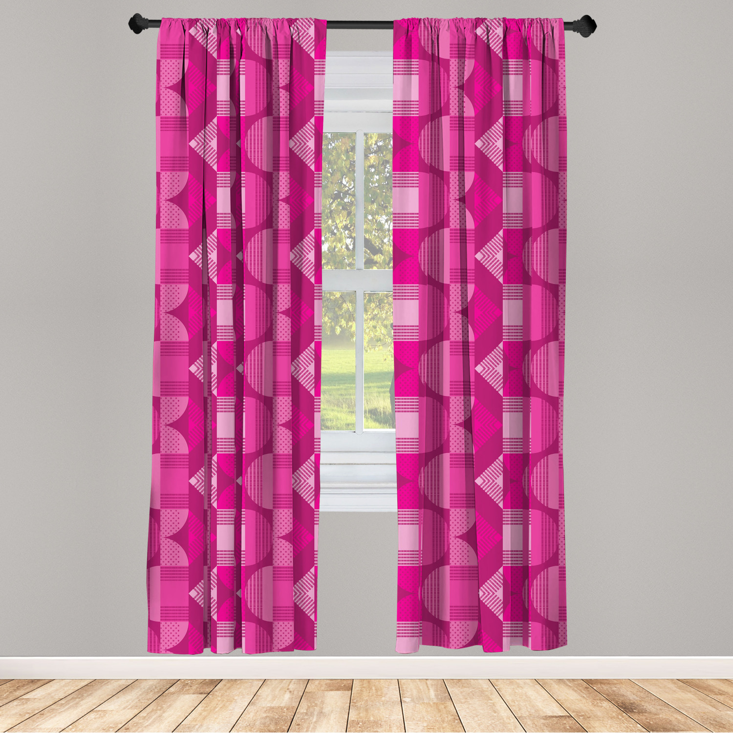 Art Abstract Microfiber Curtains 2 Panel Set Living Room Bedroom in 3 Sizes - Picture 92 of 112