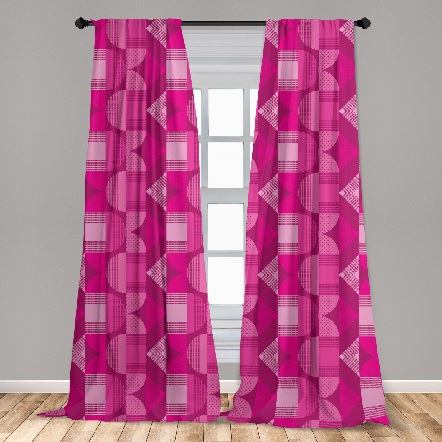 Art Abstract Microfiber Curtains 2 Panel Set Living Room Bedroom in 3 Sizes - Picture 91 of 112