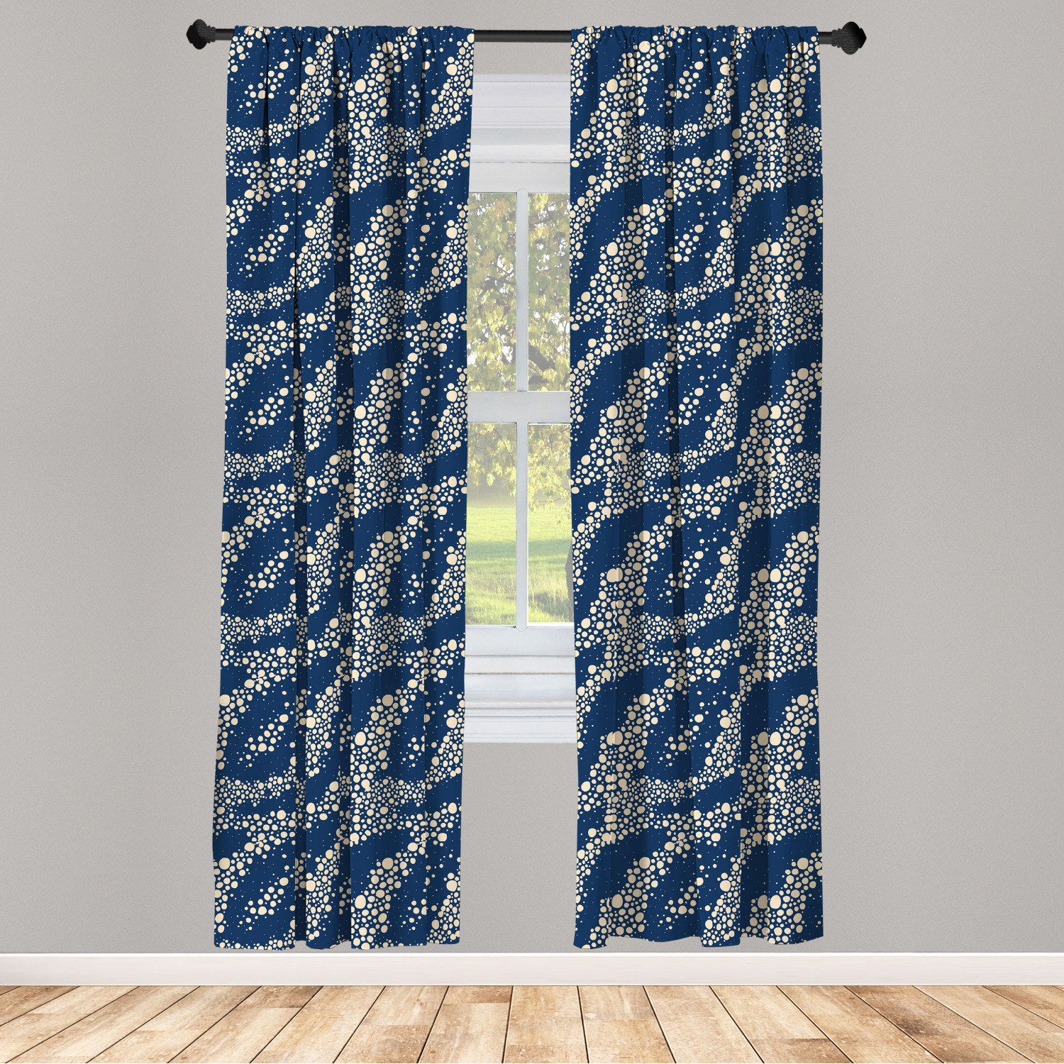 Art Abstract Microfiber Curtains 2 Panel Set Living Room Bedroom in 3 Sizes - Picture 10 of 112
