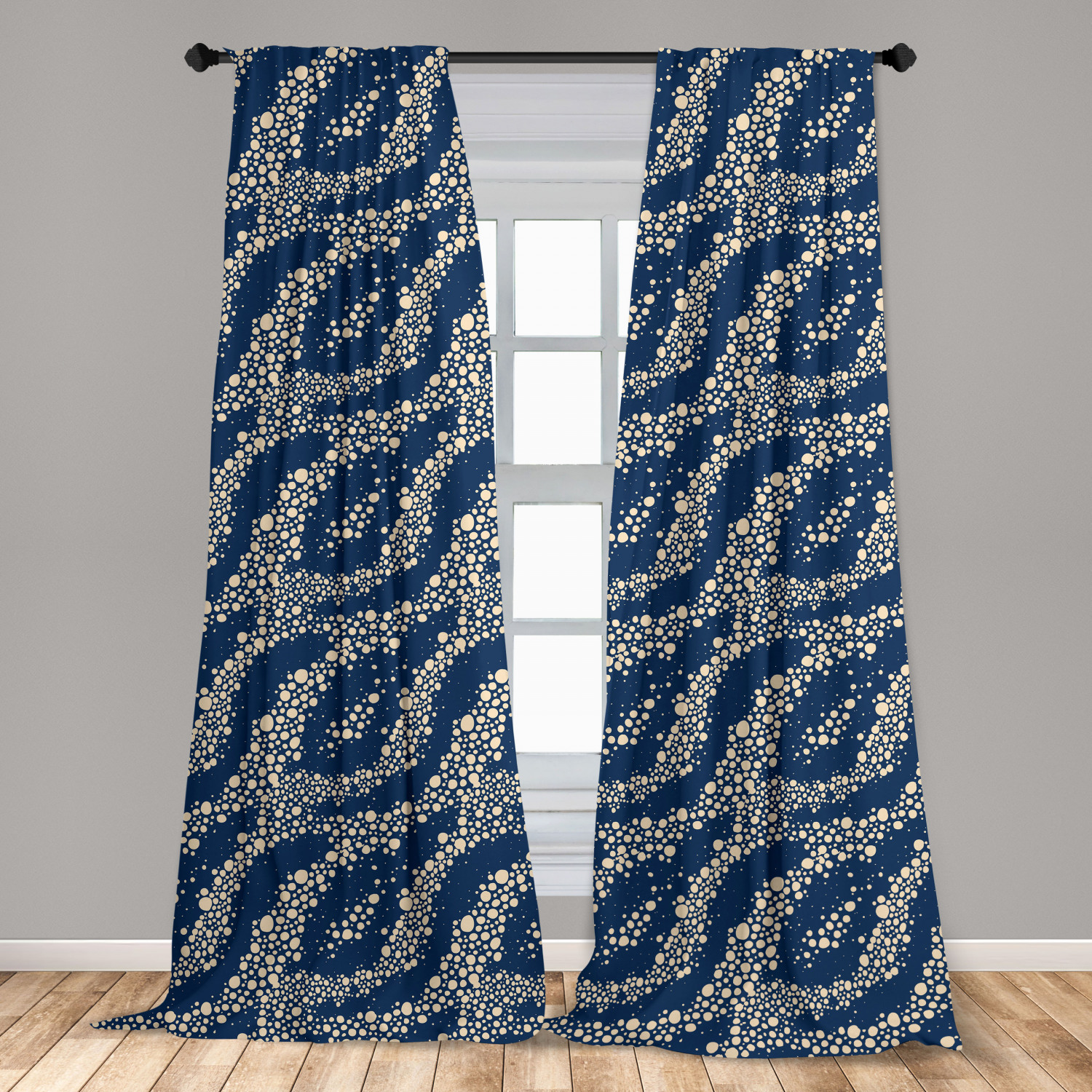 Art Abstract Microfiber Curtains 2 Panel Set Living Room Bedroom in 3 Sizes - Picture 9 of 112