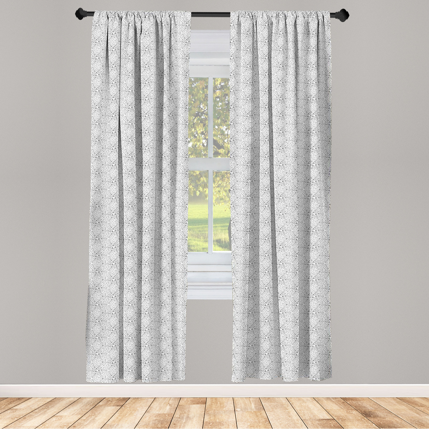 Art Abstract Microfiber Curtains 2 Panel Set Living Room Bedroom in 3 Sizes - Picture 46 of 112
