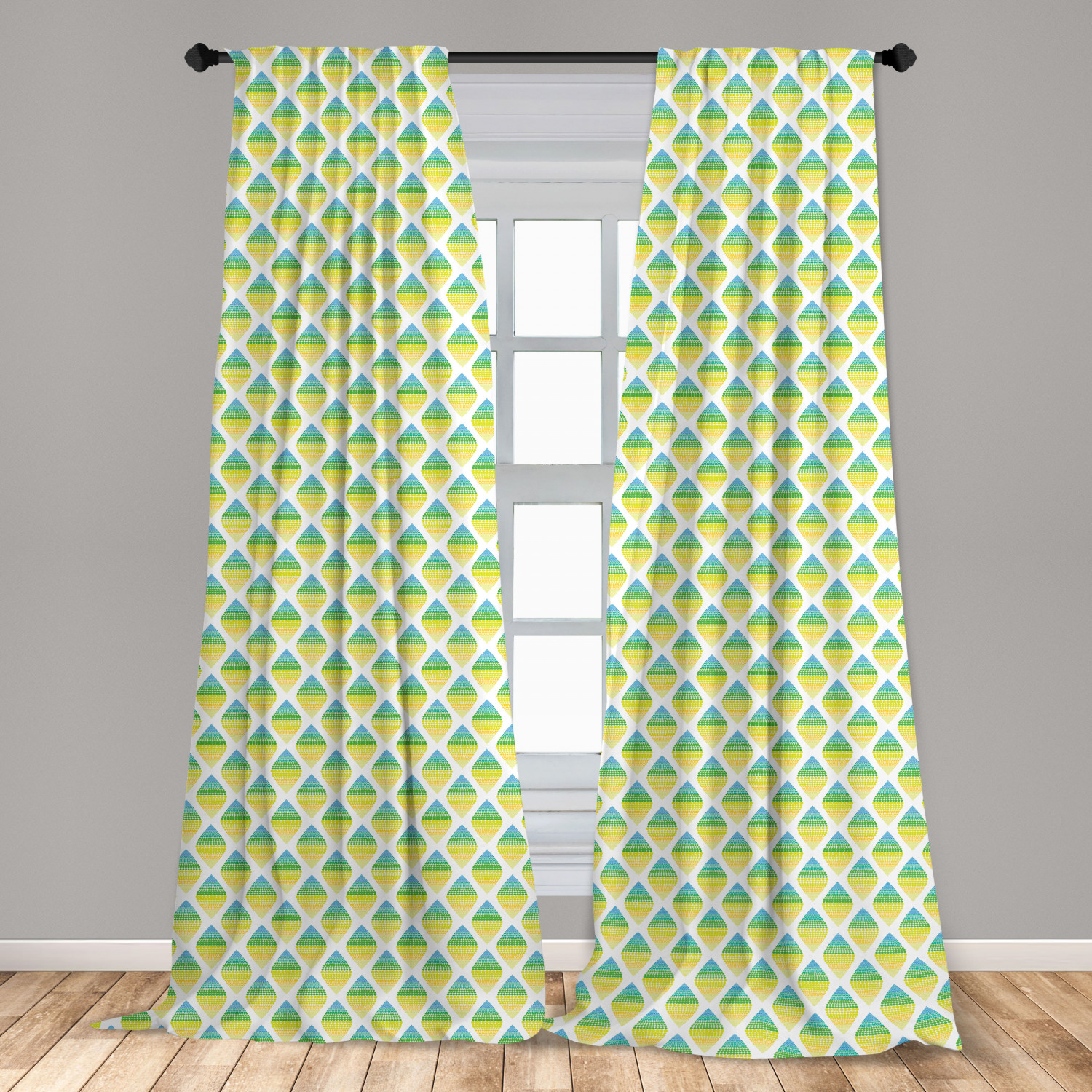Art Abstract Microfiber Curtains 2 Panel Set Living Room Bedroom in 3 Sizes - Picture 73 of 112