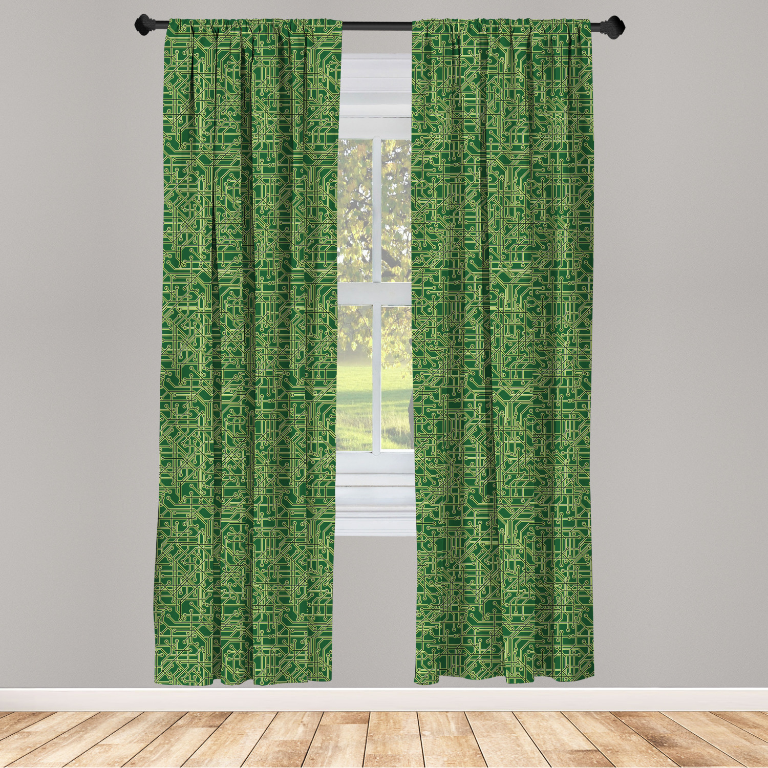 Art Abstract Microfiber Curtains 2 Panel Set Living Room Bedroom in 3 Sizes - Picture 36 of 112