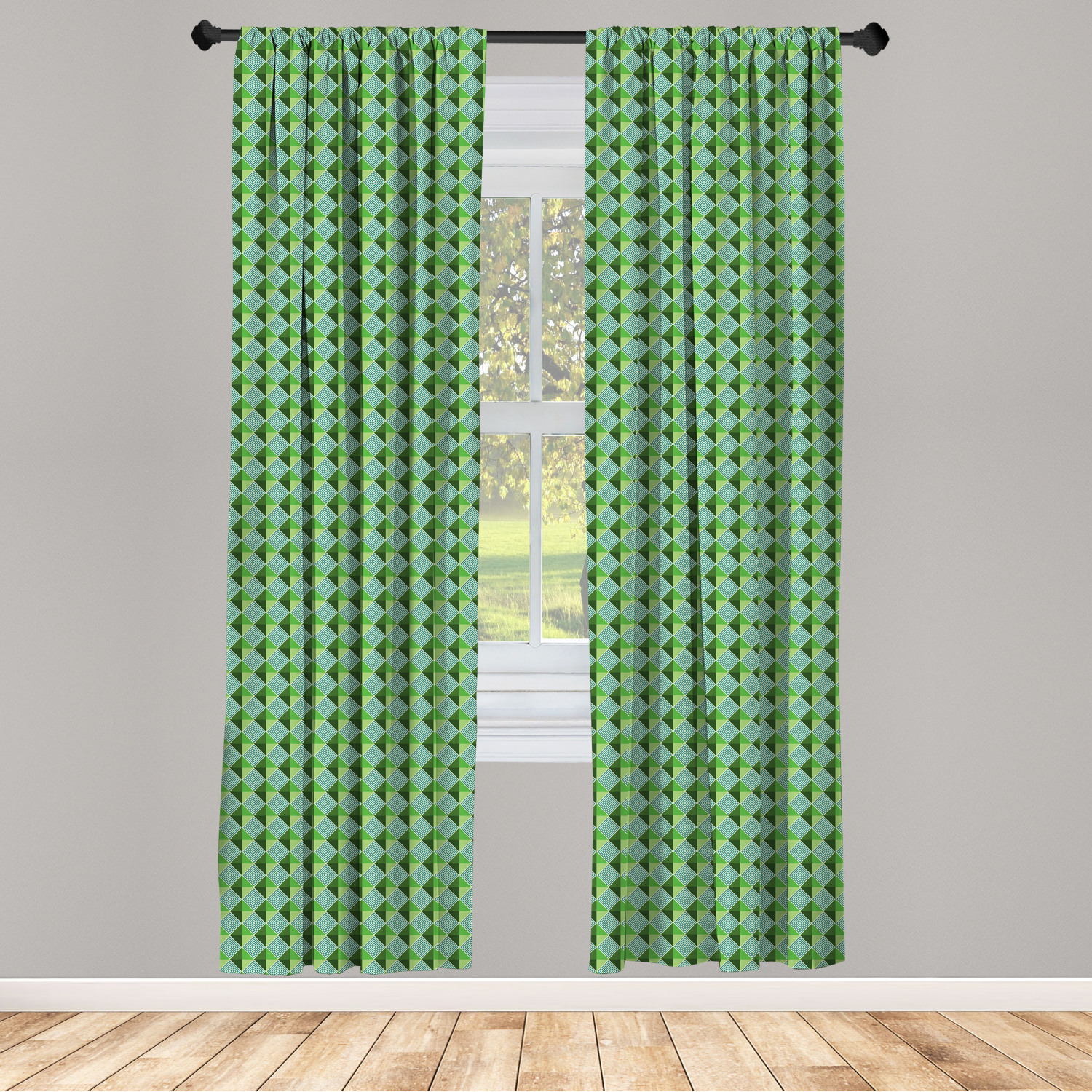 Art Abstract Microfiber Curtains 2 Panel Set Living Room Bedroom in 3 Sizes - Picture 62 of 112