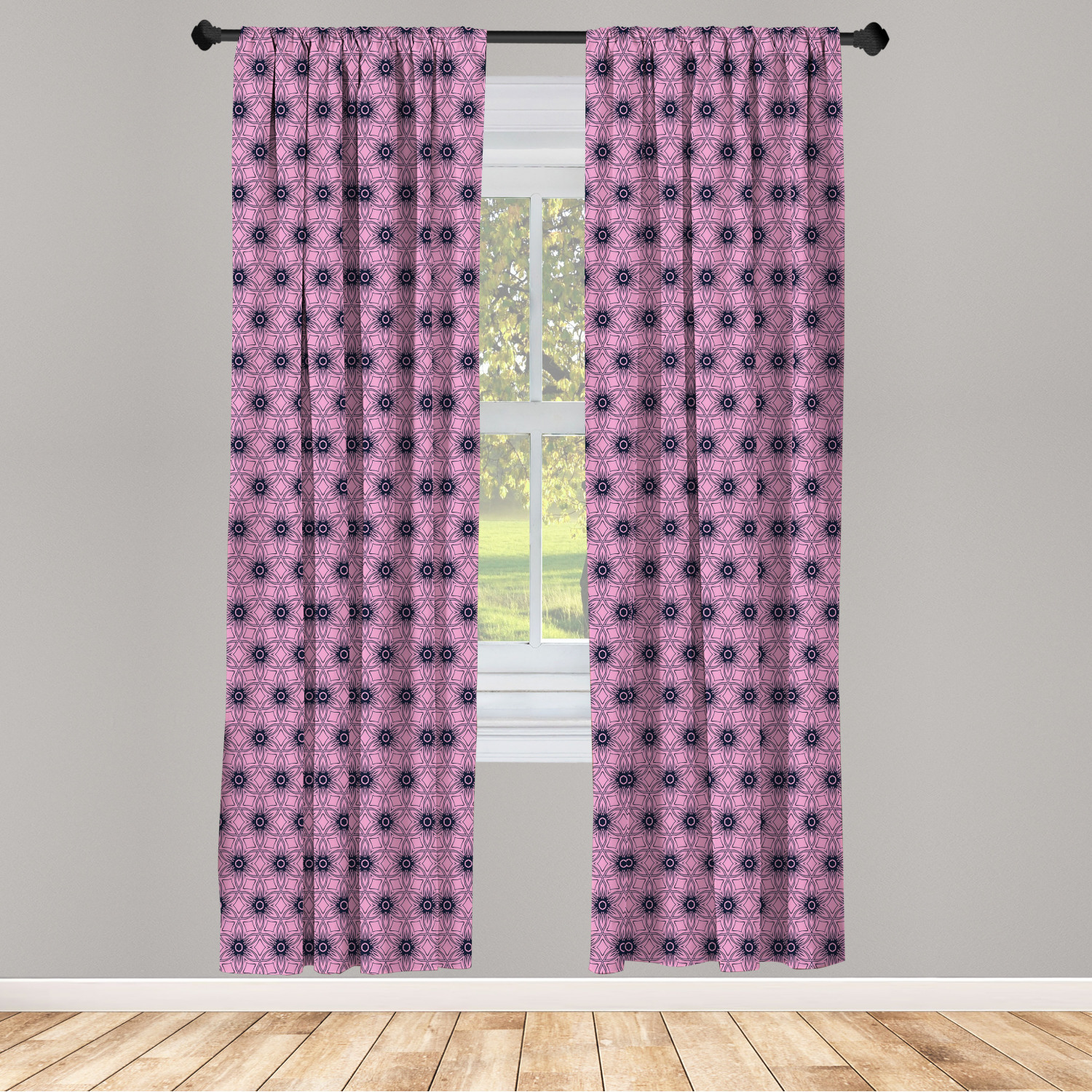 Art Abstract Microfiber Curtains 2 Panel Set Living Room Bedroom in 3 Sizes - Picture 28 of 112