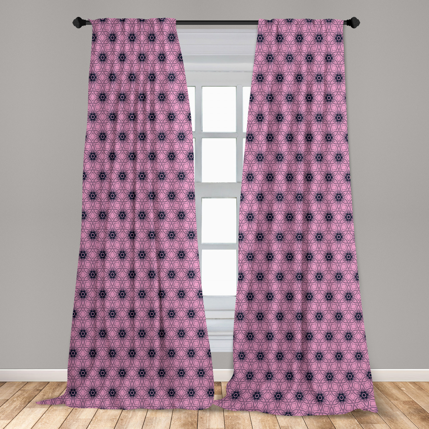 Art Abstract Microfiber Curtains 2 Panel Set Living Room Bedroom in 3 Sizes - Picture 27 of 112