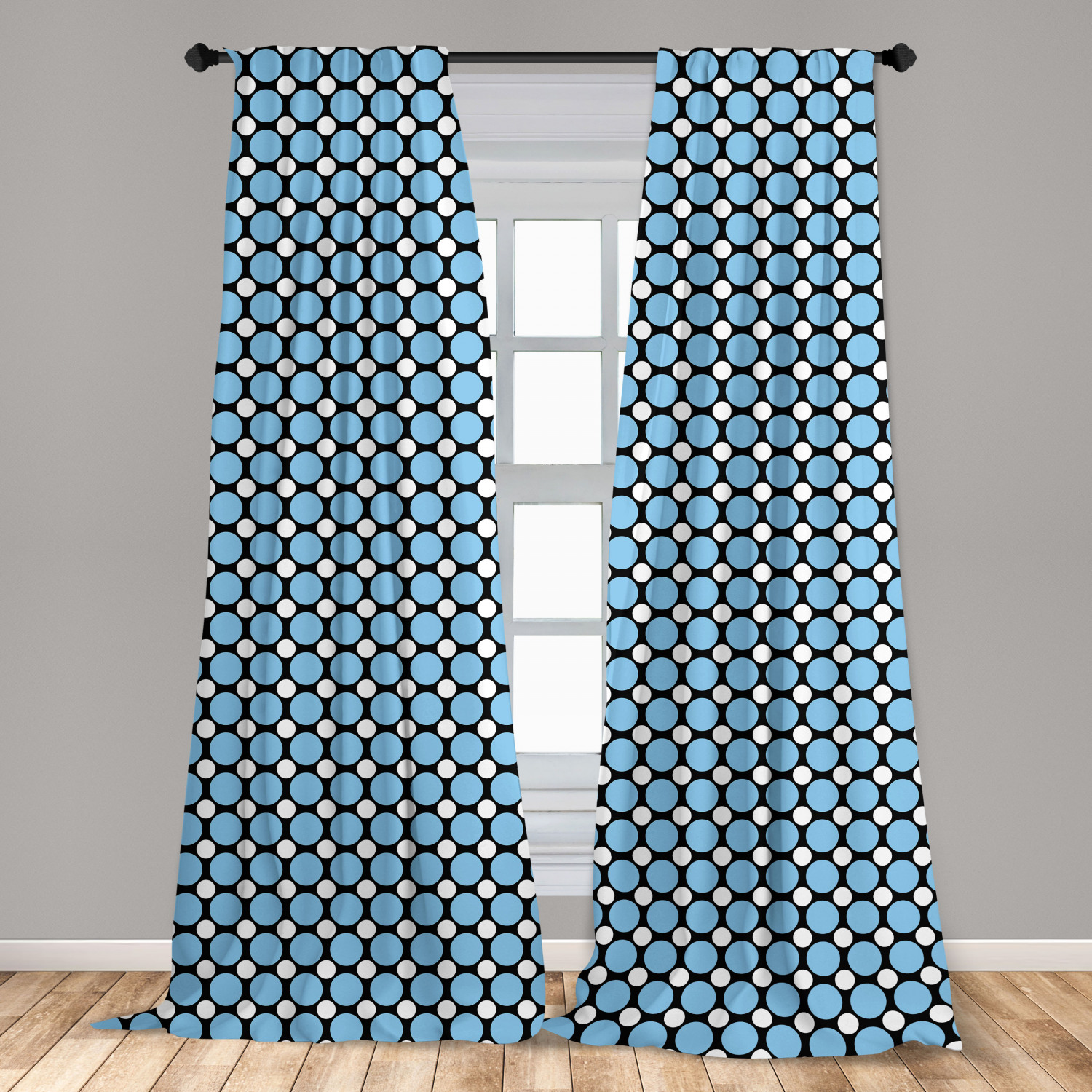 Art Abstract Microfiber Curtains 2 Panel Set Living Room Bedroom in 3 Sizes - Picture 19 of 112