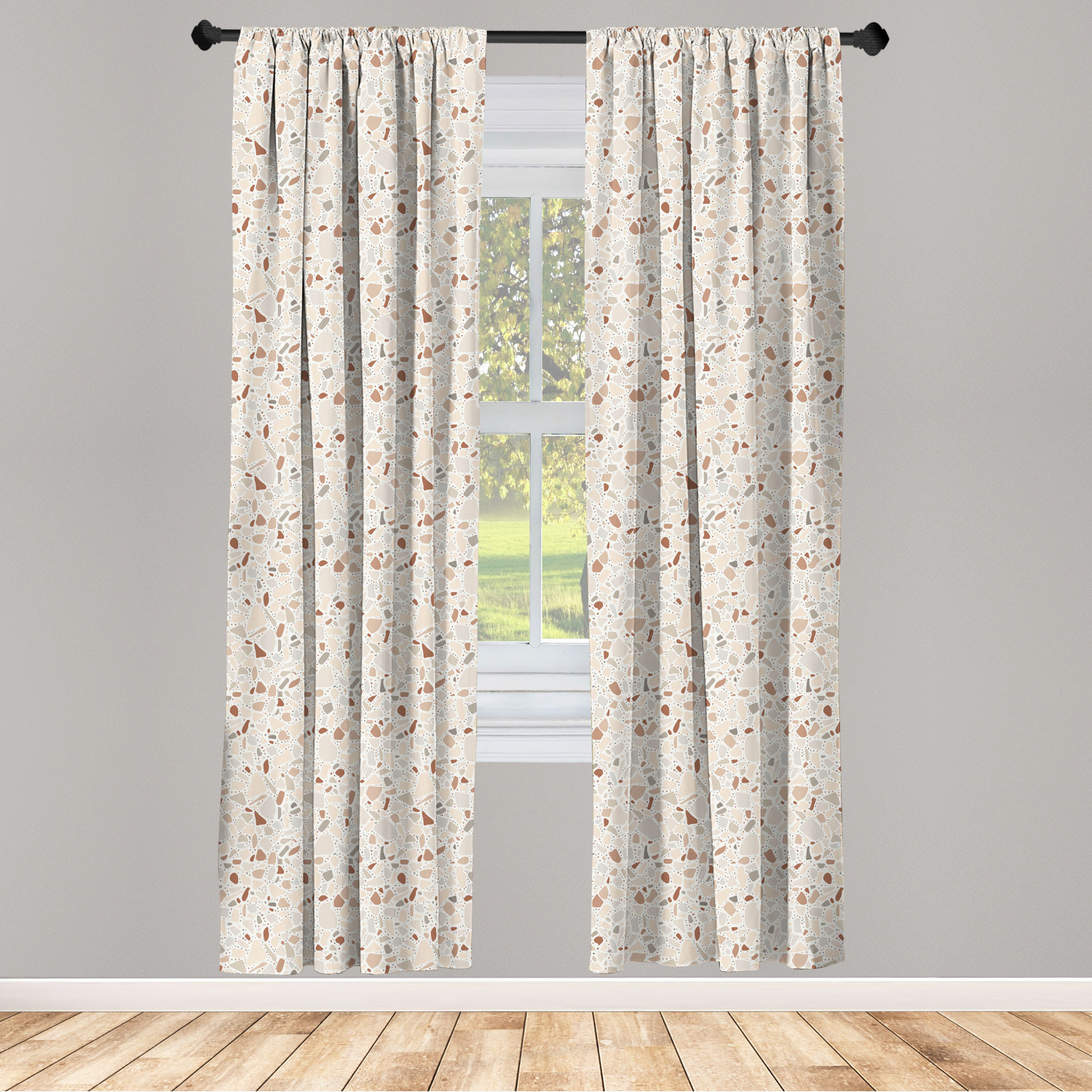 Art Abstract Microfiber Curtains 2 Panel Set Living Room Bedroom in 3 Sizes - Picture 100 of 112