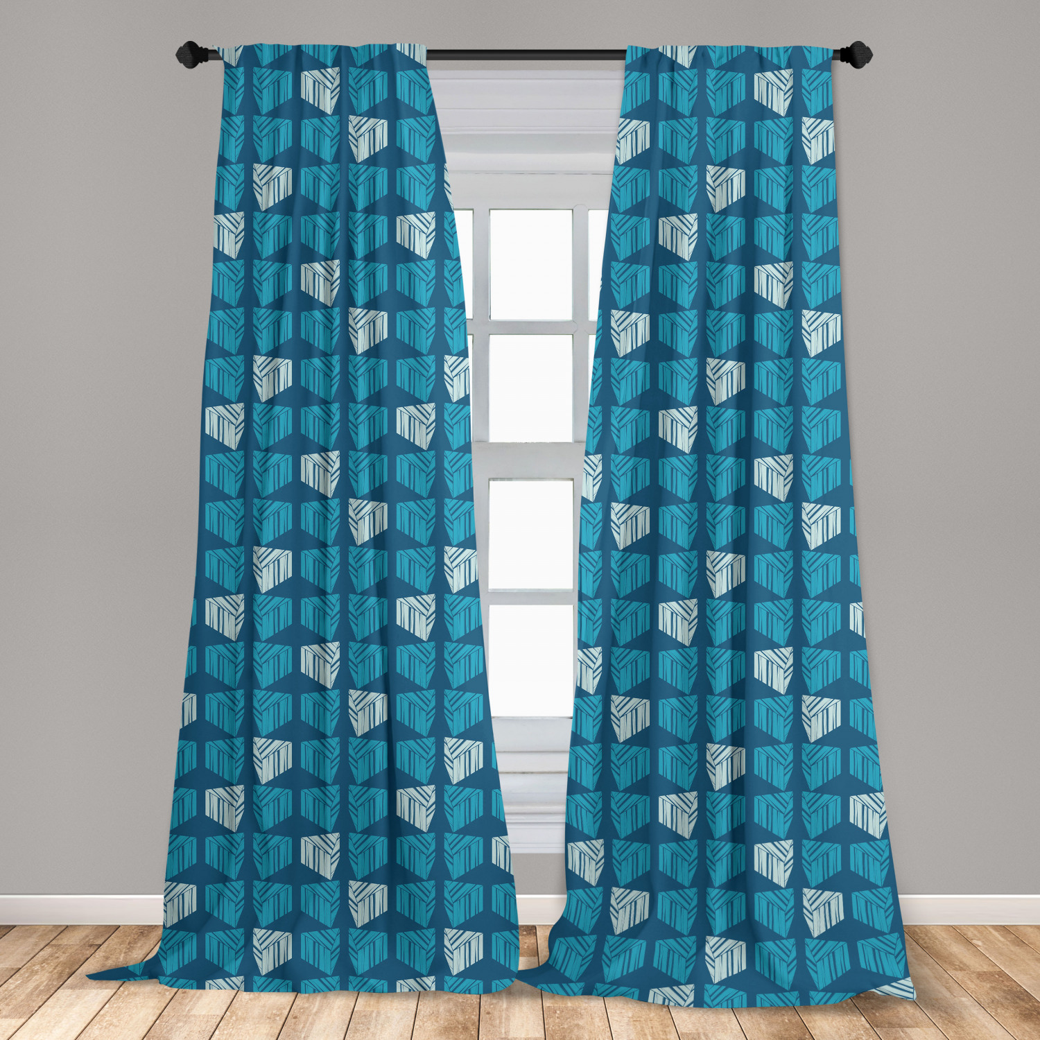 Art Abstract Microfiber Curtains 2 Panel Set Living Room Bedroom in 3 Sizes - Picture 43 of 112