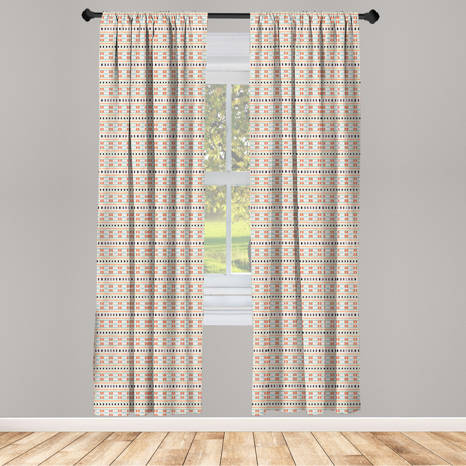 Art Abstract Microfiber Curtains 2 Panel Set Living Room Bedroom in 3 Sizes - Picture 70 of 112