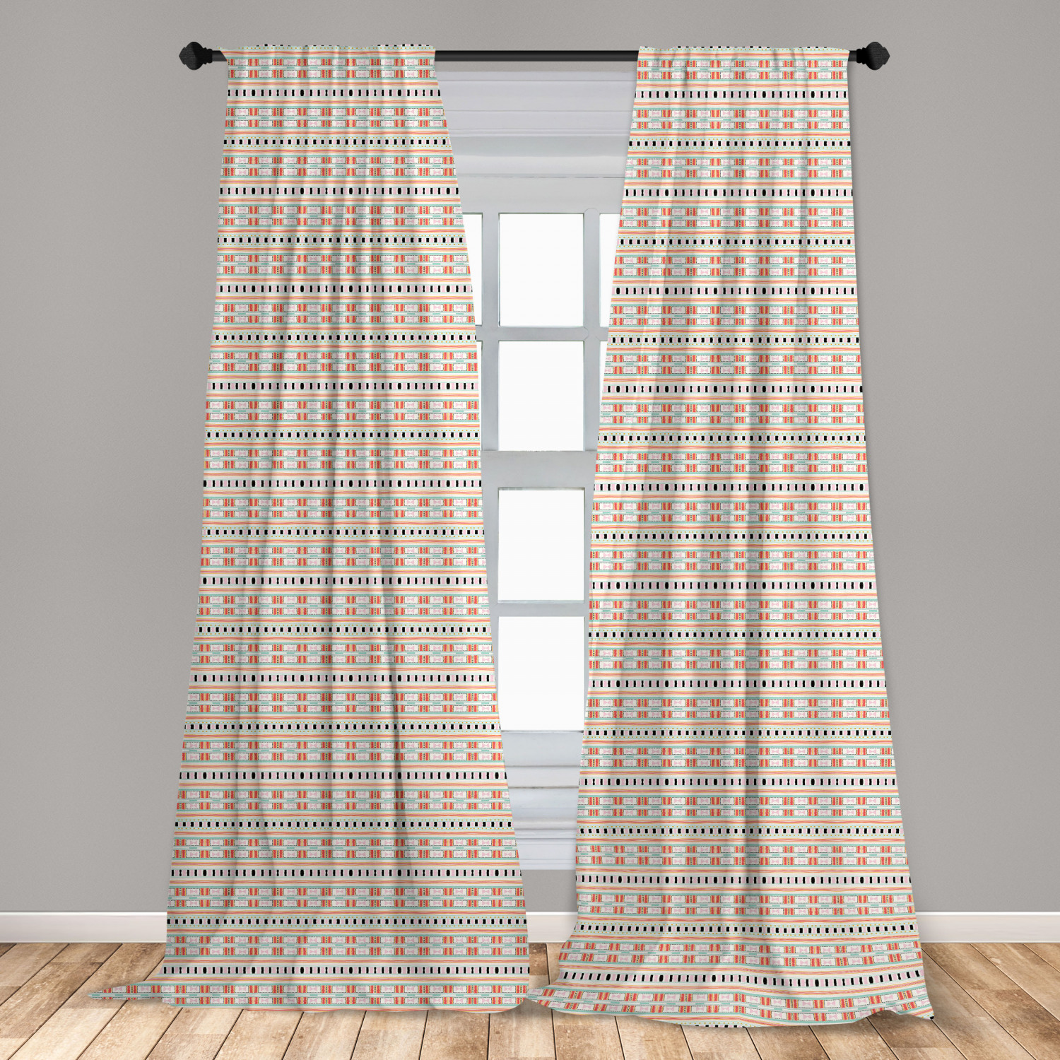 Art Abstract Microfiber Curtains 2 Panel Set Living Room Bedroom in 3 Sizes - Picture 69 of 112