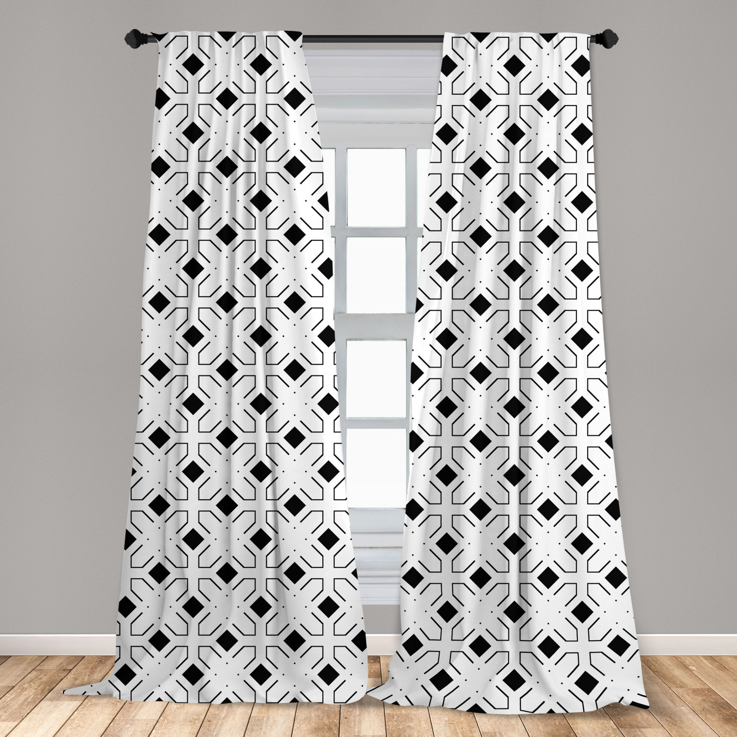 Art Abstract Microfiber Curtains 2 Panel Set Living Room Bedroom in 3 Sizes - Picture 93 of 112