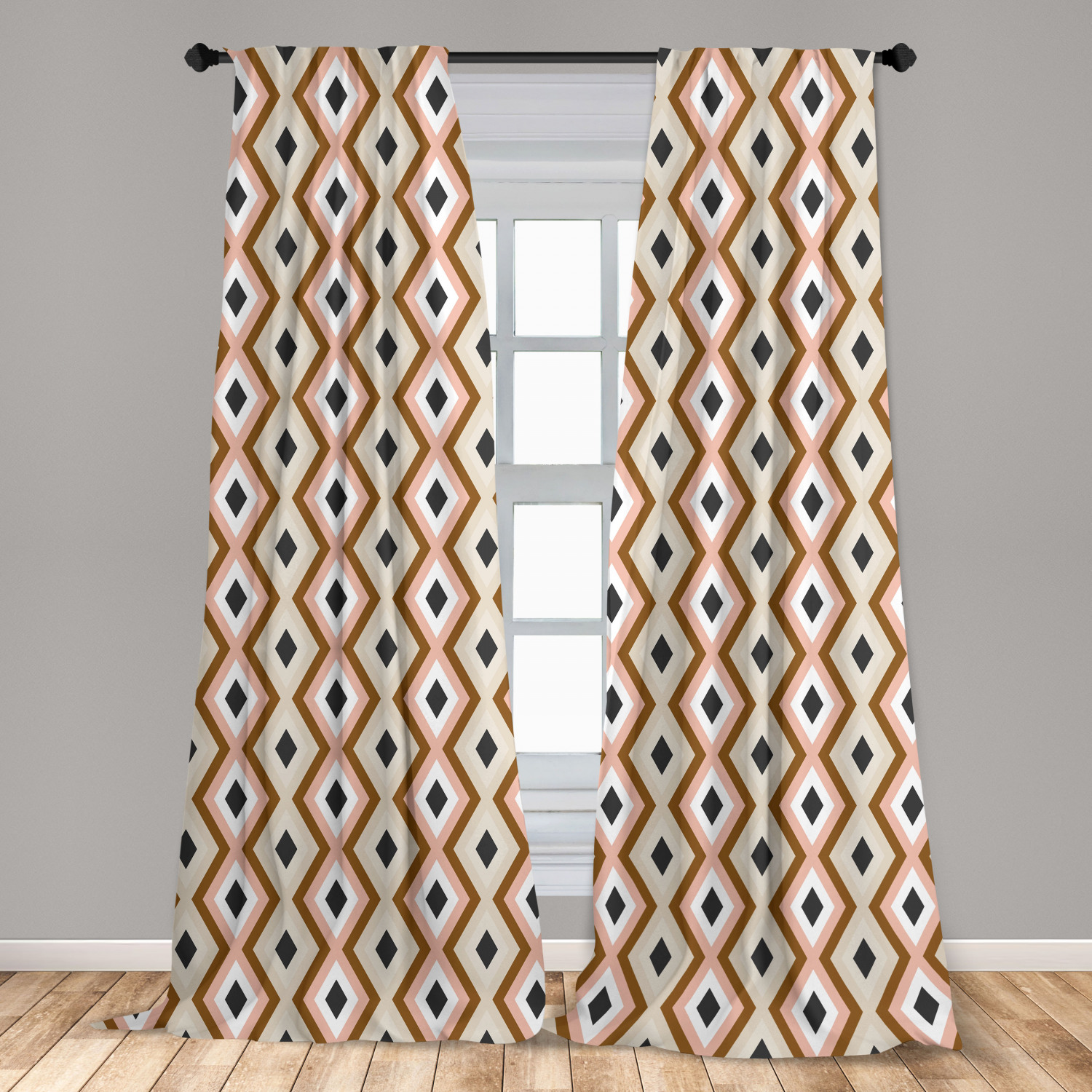 Art Abstract Microfiber Curtains 2 Panel Set Living Room Bedroom in 3 Sizes - Picture 59 of 112