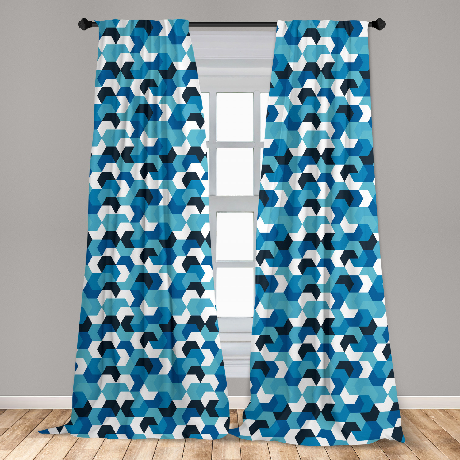 Art Abstract Microfiber Curtains 2 Panel Set Living Room Bedroom in 3 Sizes - Picture 109 of 112