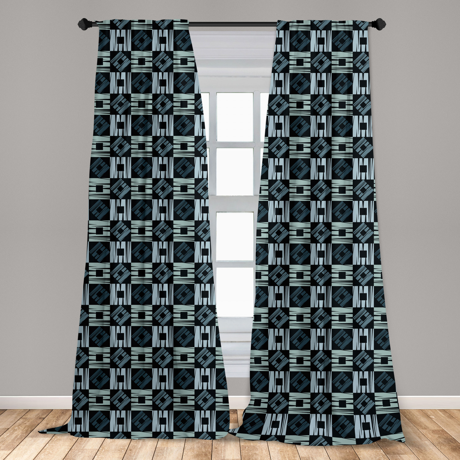 Art Abstract Microfiber Curtains 2 Panel Set Living Room Bedroom in 3 Sizes - Picture 55 of 112