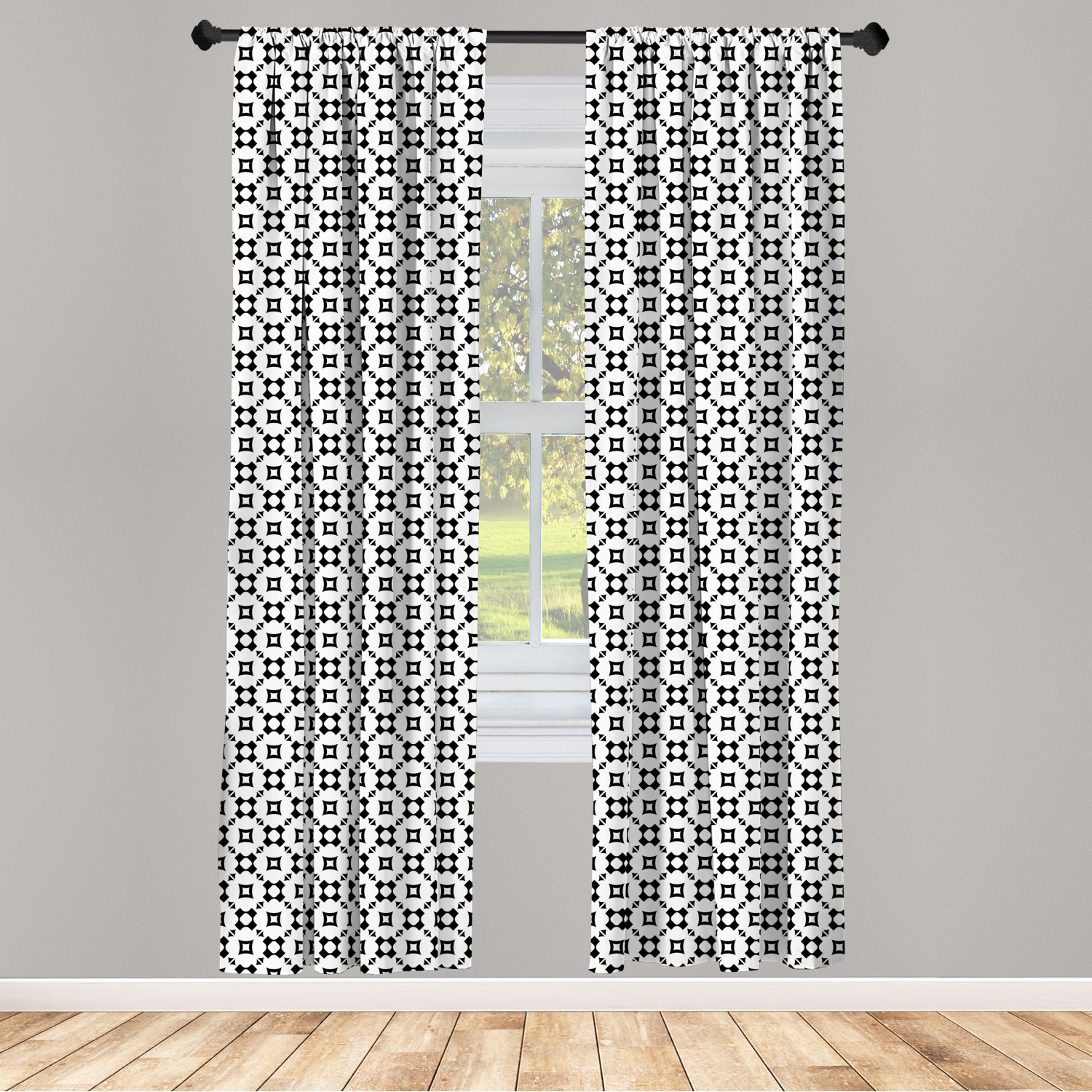 Art Abstract Microfiber Curtains 2 Panel Set Living Room Bedroom in 3 Sizes - Picture 82 of 112