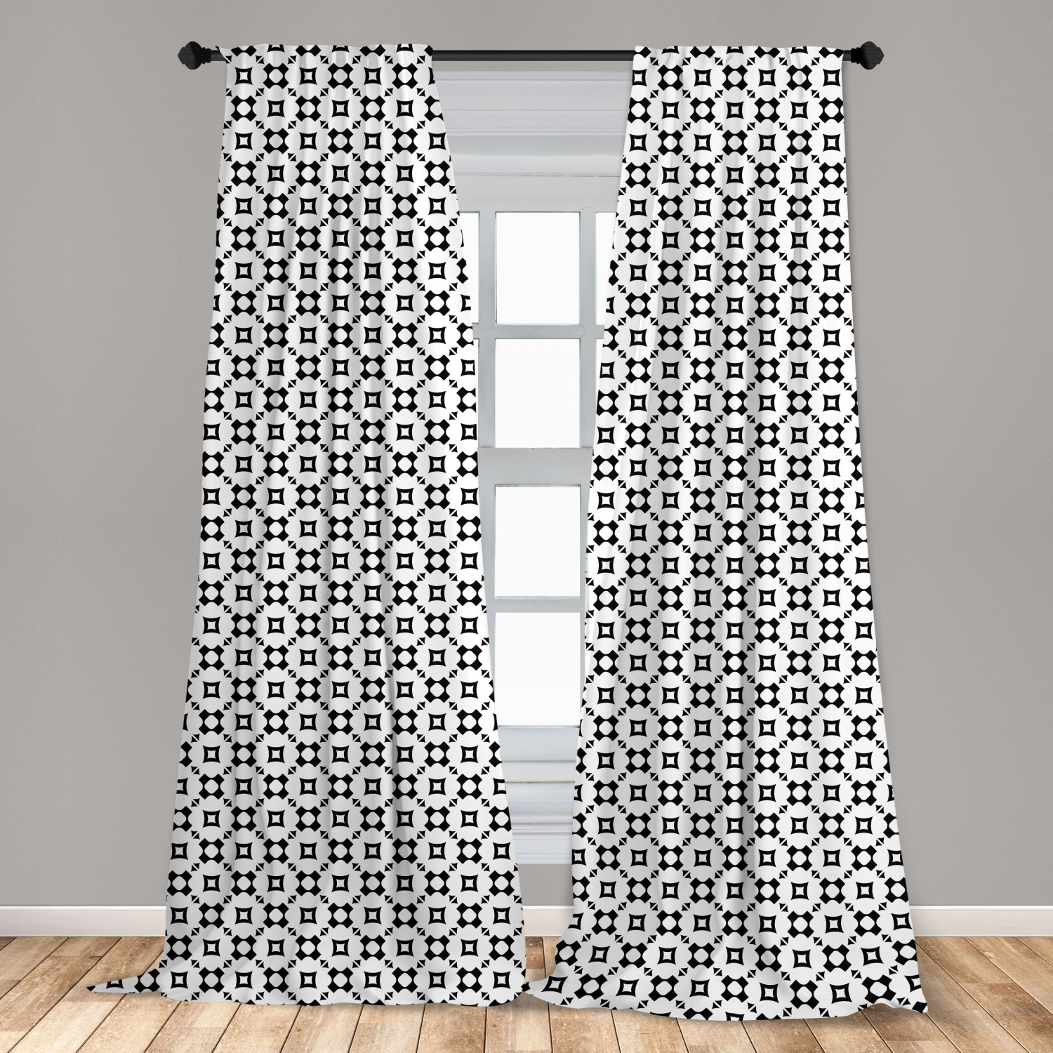 Art Abstract Microfiber Curtains 2 Panel Set Living Room Bedroom in 3 Sizes - Picture 81 of 112