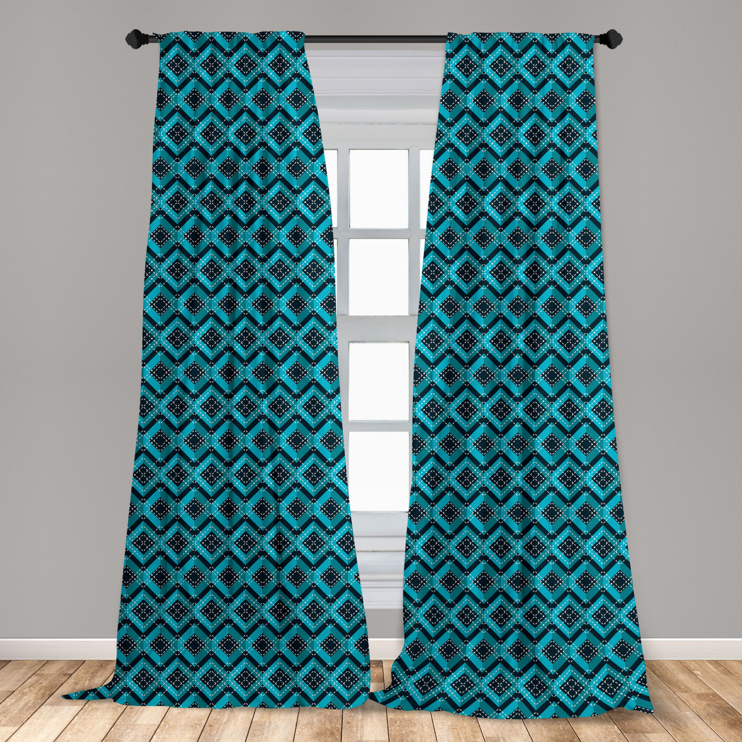 Art Abstract Microfiber Curtains 2 Panel Set Living Room Bedroom in 3 Sizes - Picture 17 of 112