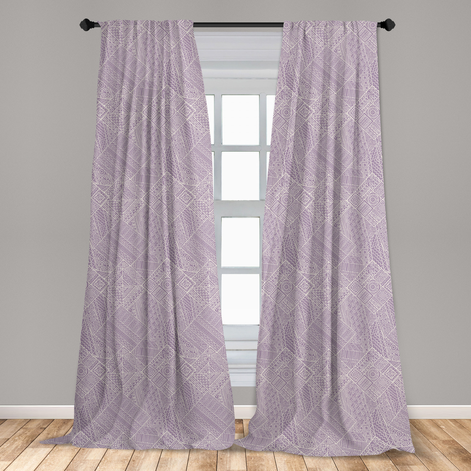 Art Abstract Microfiber Curtains 2 Panel Set Living Room Bedroom in 3 Sizes - Picture 111 of 112