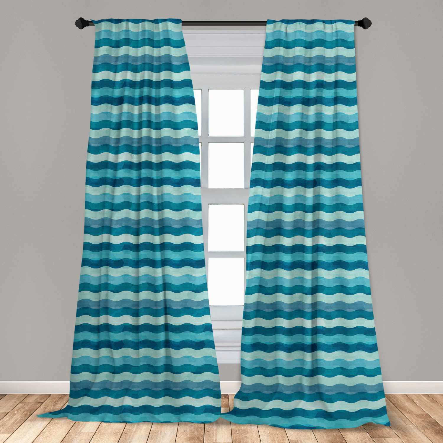 Vintage Abstract Microfiber Curtains 2 Panel Set Living Room Bedroom in 3 Sizes - Picture 33 of 54