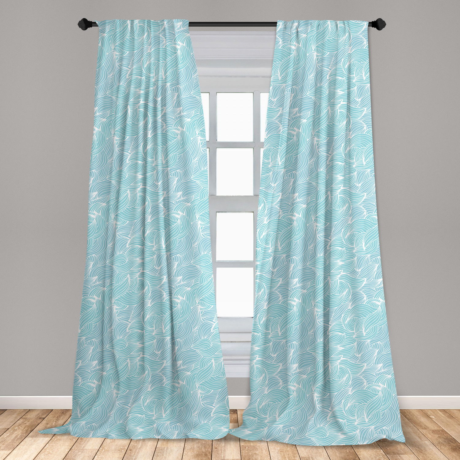 Vintage Abstract Microfiber Curtains 2 Panel Set Living Room Bedroom in 3 Sizes - Picture 53 of 54