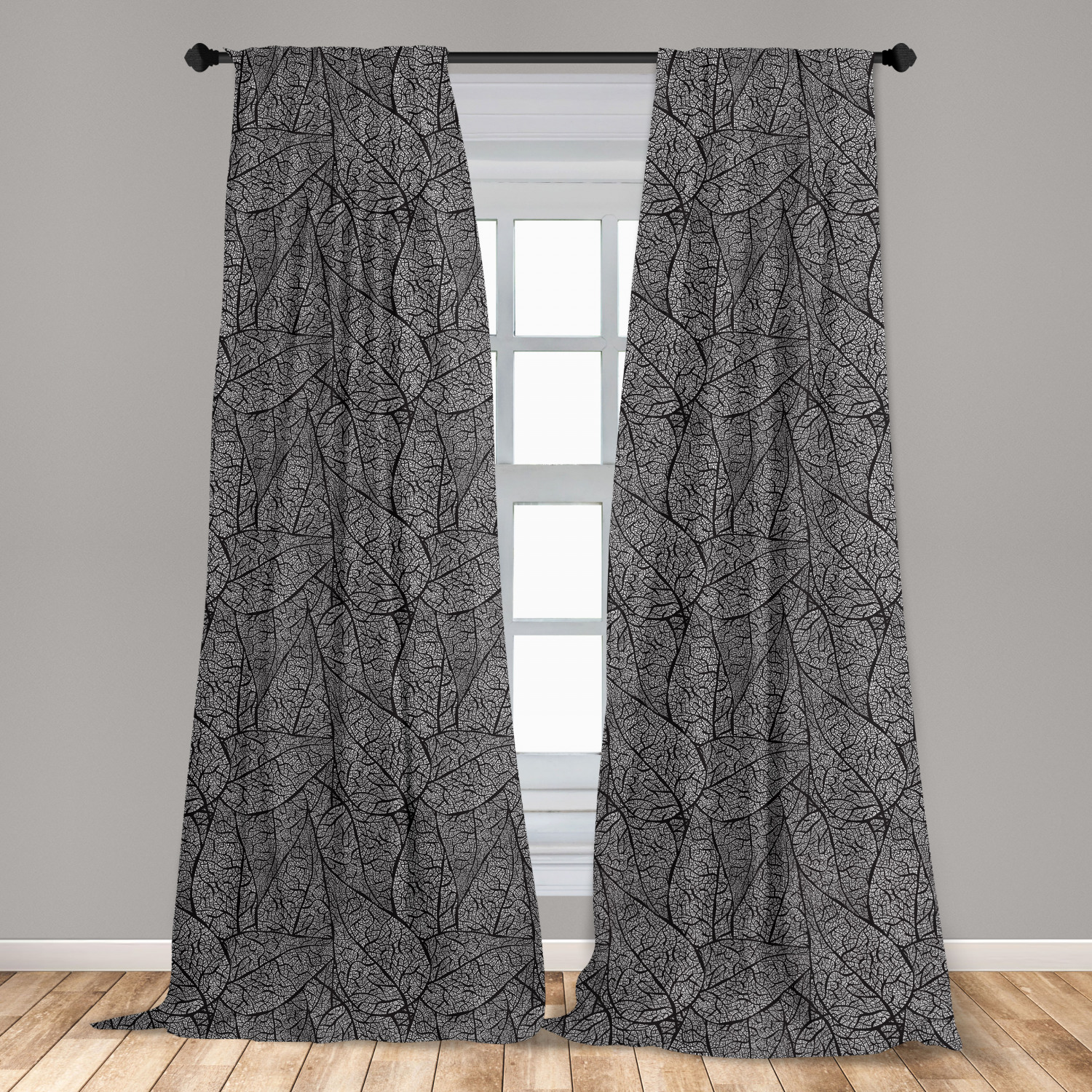 Vintage Abstract Microfiber Curtains 2 Panel Set Living Room Bedroom in 3 Sizes - Picture 29 of 54