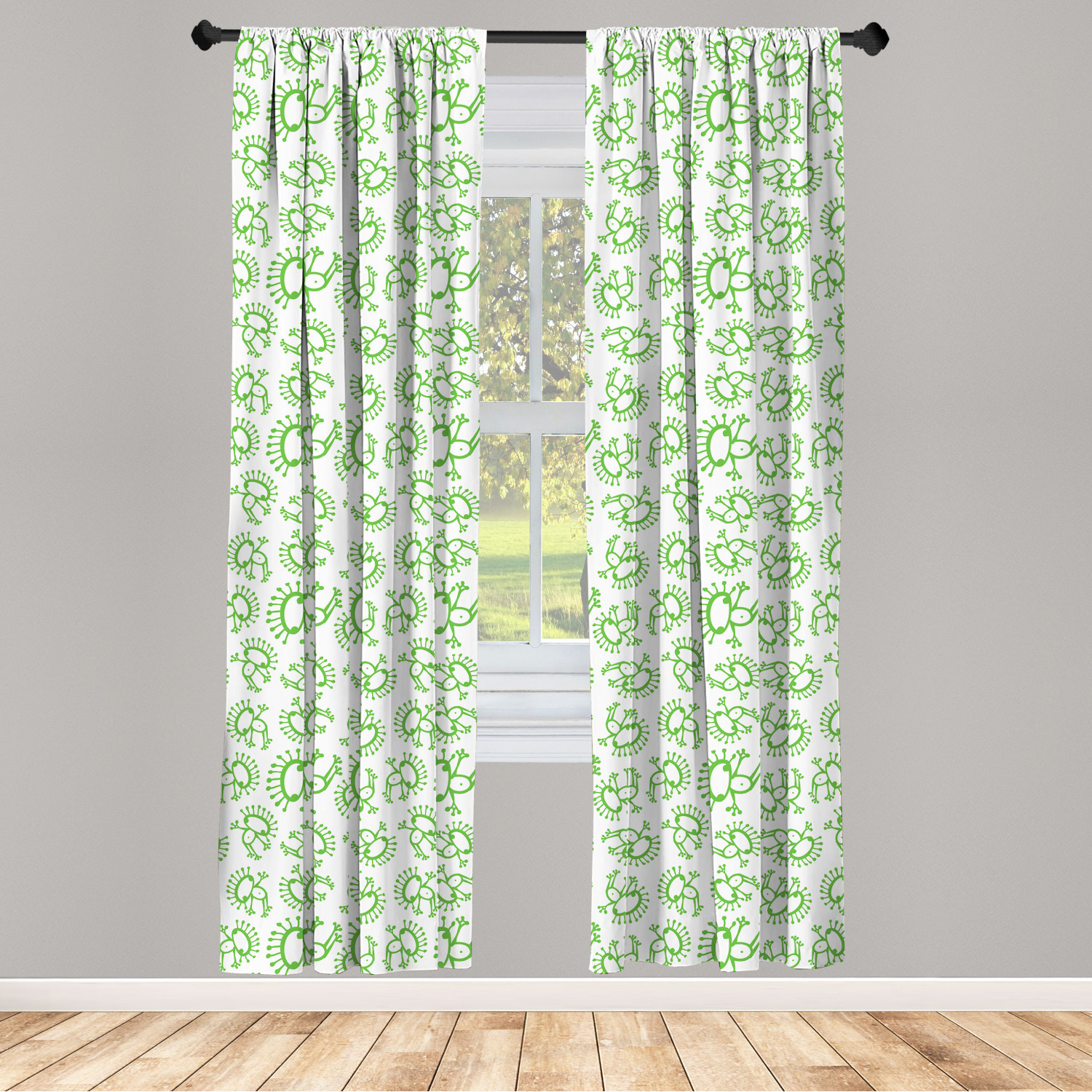 Alien Microfiber Curtains 2 Panel Set Living Room Bedroom in 3 Sizes - Picture 20 of 56