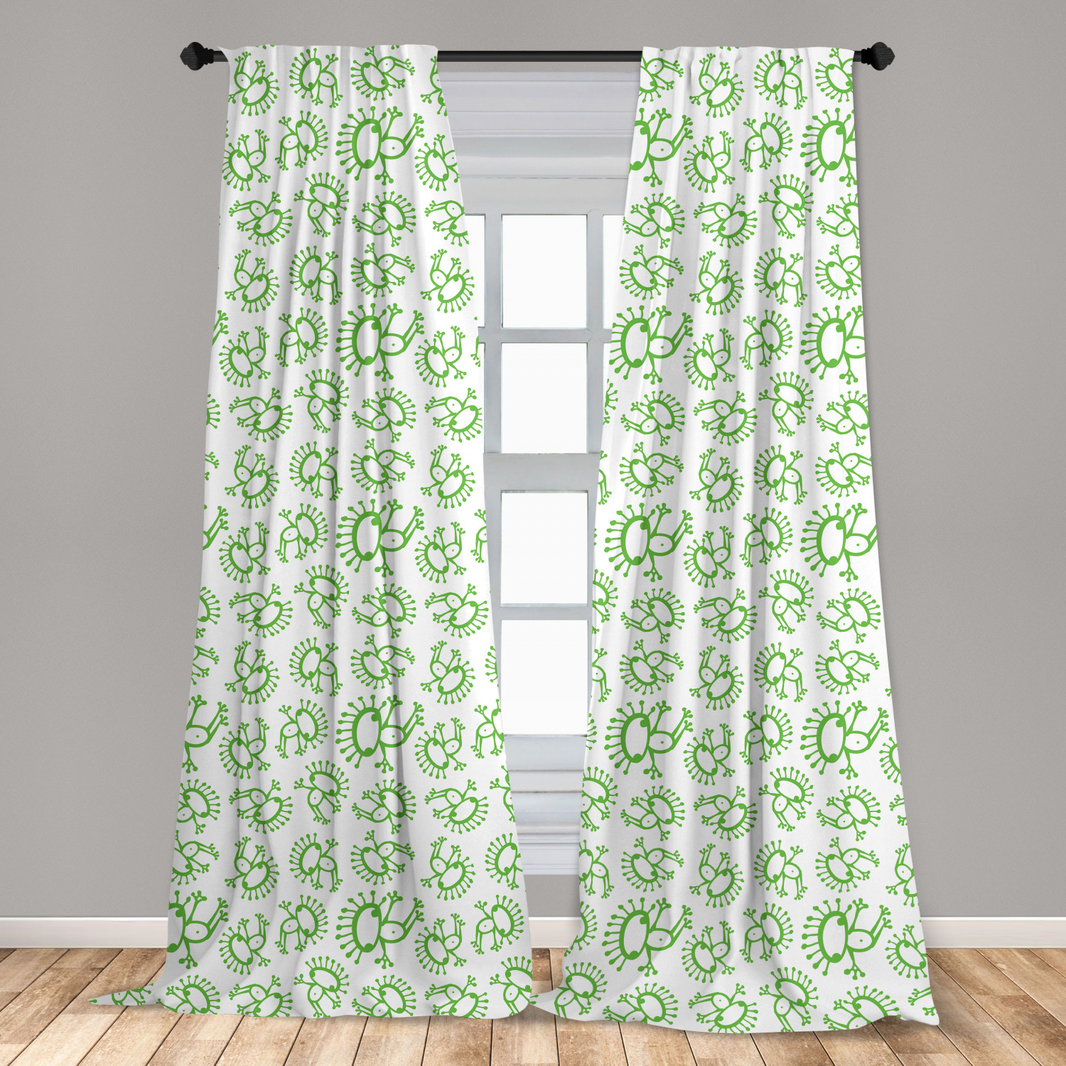 Alien Microfiber Curtains 2 Panel Set Living Room Bedroom in 3 Sizes - Picture 19 of 56