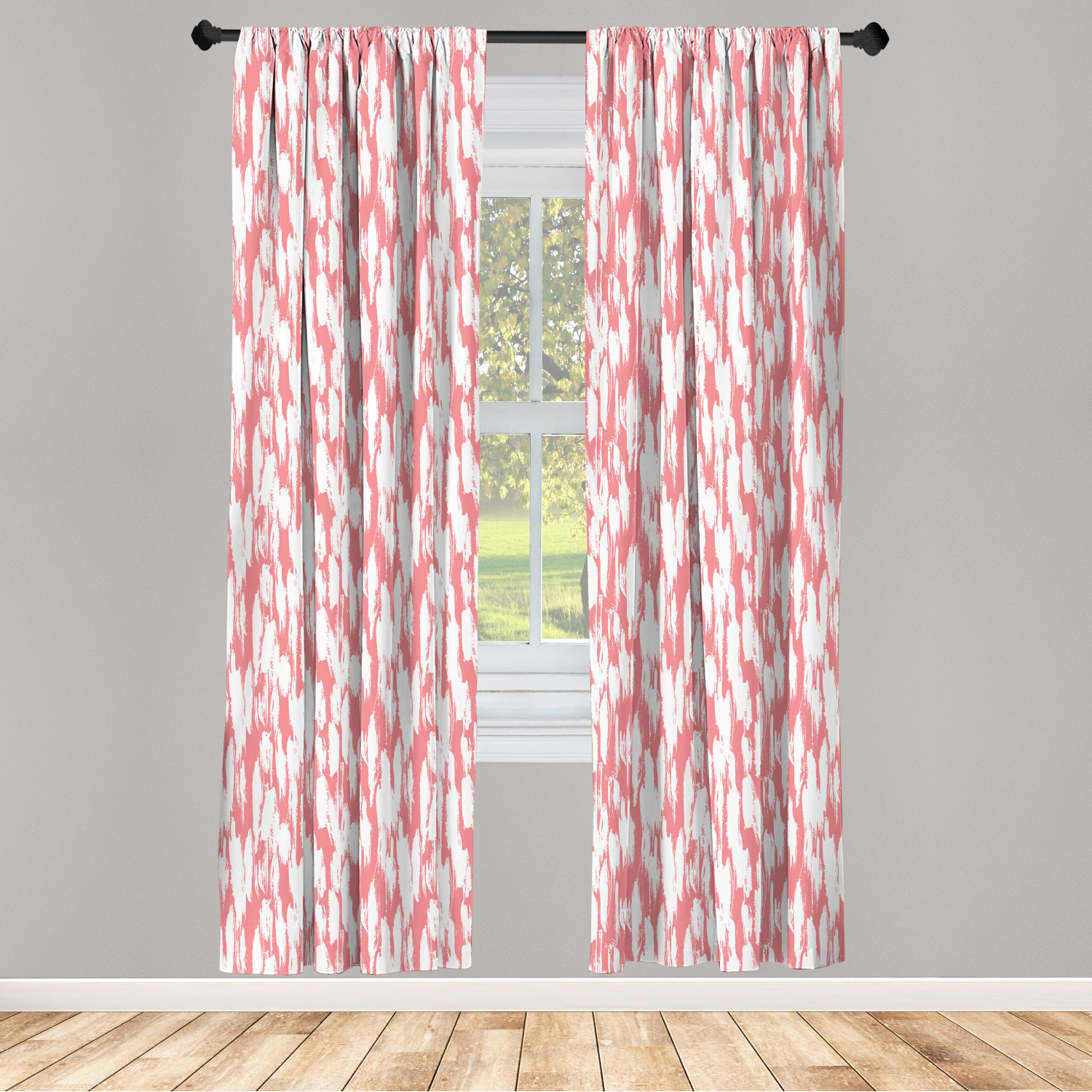 Vintage Abstract Microfiber Curtains 2 Panel Set Living Room Bedroom in 3 Sizes - Picture 52 of 54