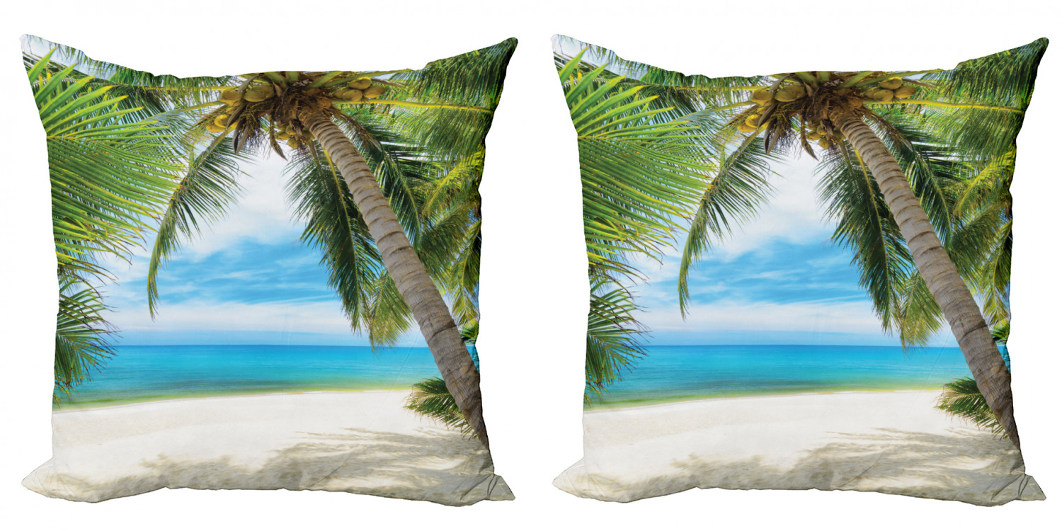Ambesonne Tree Bloom Cushion Cover Set of 2 for Couch and Bed in 4 Sizes - Picture 168 of 220