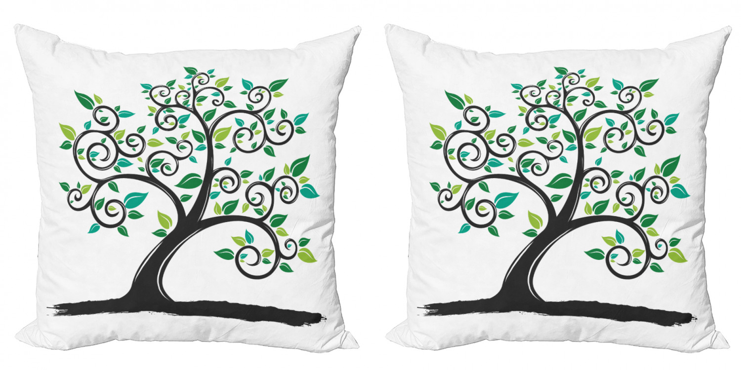 Ambesonne Tree Bloom Cushion Cover Set of 2 for Couch and Bed in 4 Sizes - Picture 5 of 220