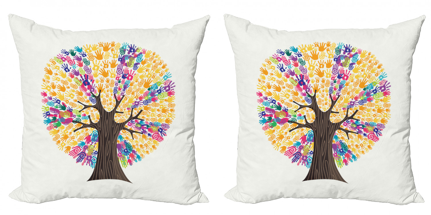 Ambesonne Tree Bloom Cushion Cover Set of 2 for Couch and Bed in 4 Sizes - Picture 69 of 220