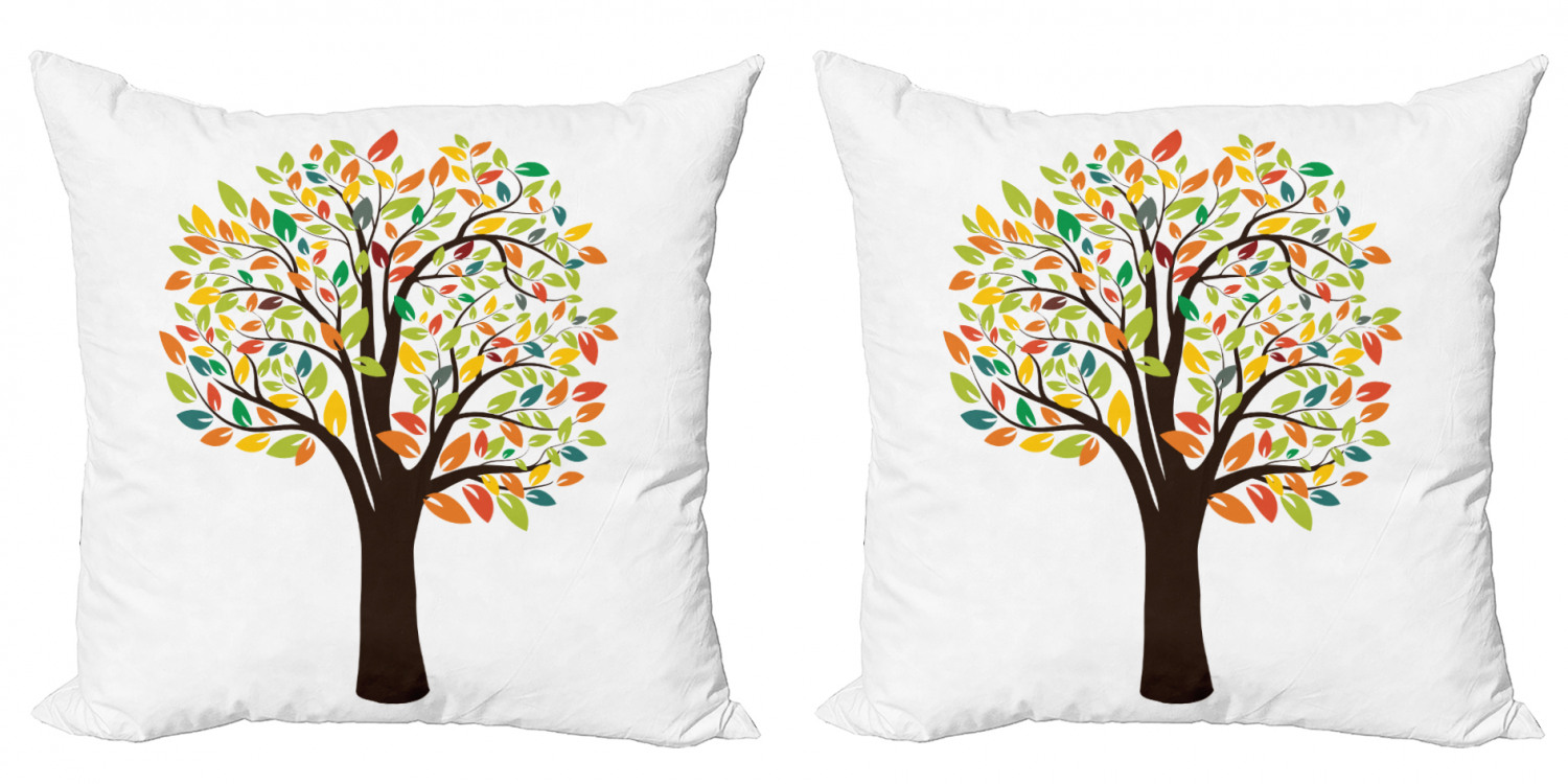 Ambesonne Tree Bloom Cushion Cover Set of 2 for Couch and Bed in 4 Sizes - Picture 10 of 220