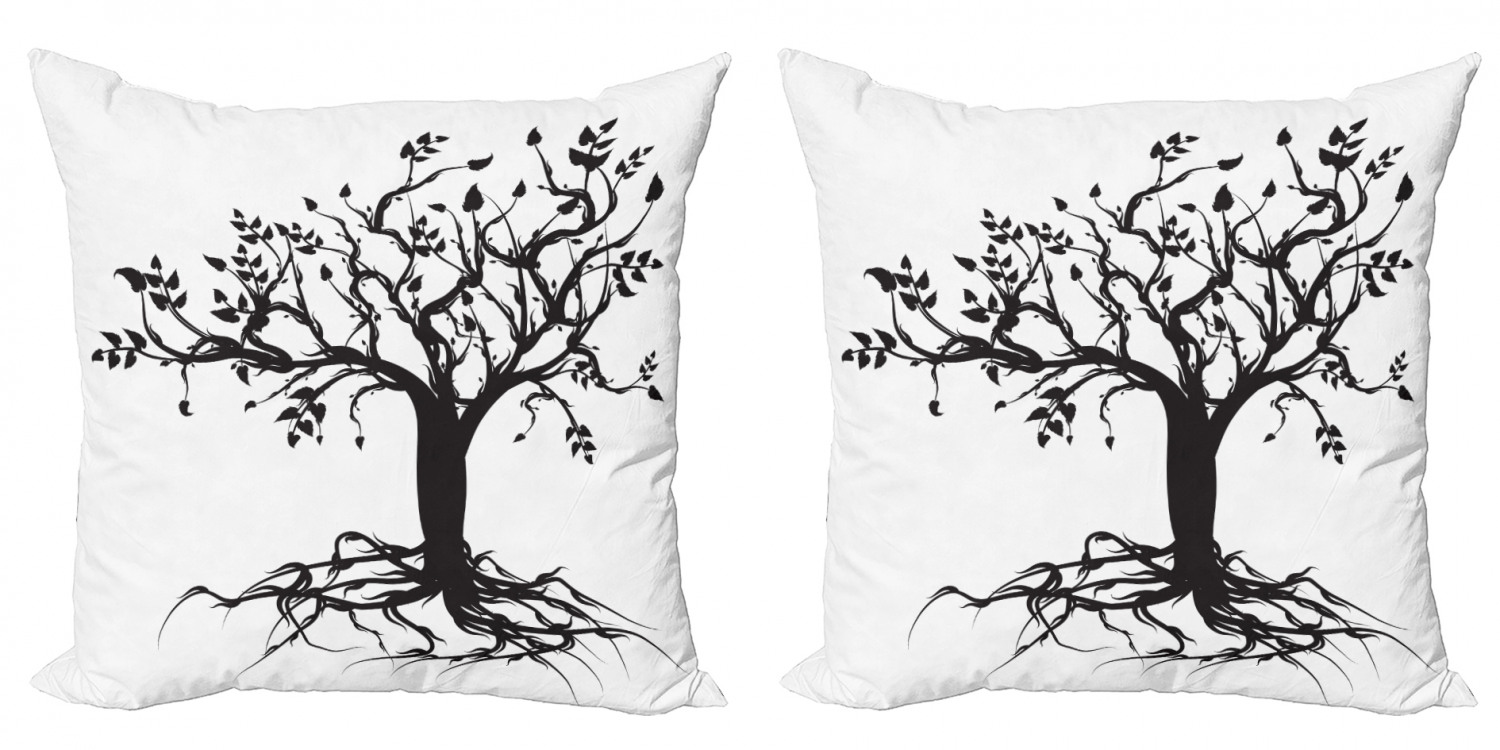 Ambesonne Tree Bloom Cushion Cover Set of 2 for Couch and Bed in 4 Sizes - Picture 111 of 220