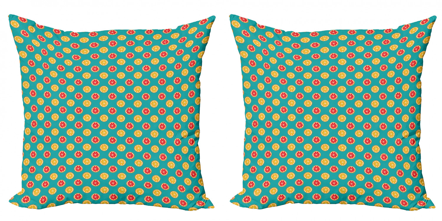 Ambesonne Lemons Pattern Cushion Cover Set of 2 for Couch and Bed in 4 Sizes - Picture 42 of 63