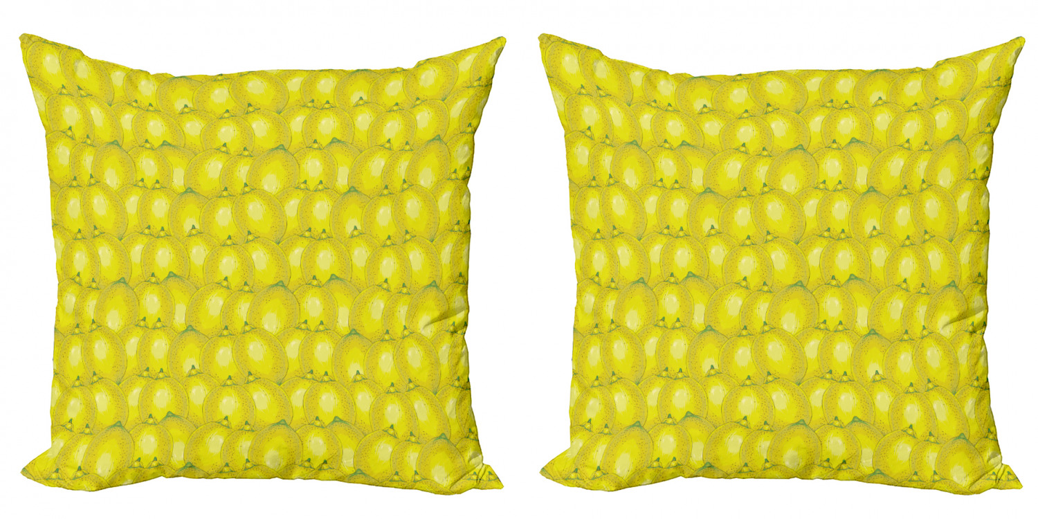 Ambesonne Lemons Pattern Cushion Cover Set of 2 for Couch and Bed in 4 Sizes - Picture 45 of 63